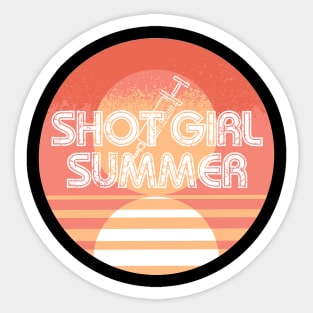 Shot Girl Summer Sticker